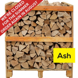 Crate of Ash Kiln Dried Logs | Boyle's Solid Fuels