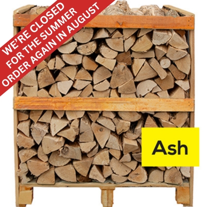 Crate of Ash Kiln Dried Logs | Boyle's Solid Fuels