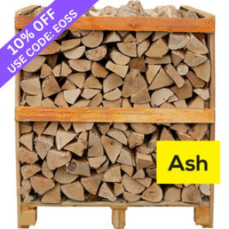 Crate of Ash Kiln Dried Logs | Boyle's Solid Fuels
