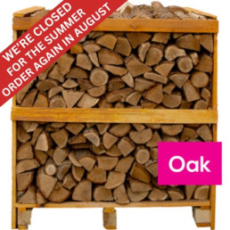 Crate of Oak Kiln Dried Logs | Boyle's Solid Fuels
