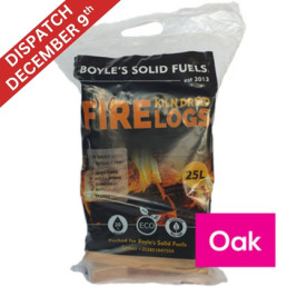 25L Oak Kiln Dried Logs | Boyle's Solid Fuels