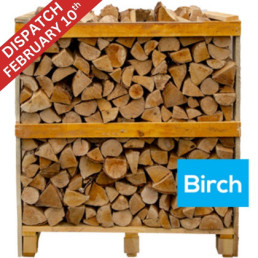 Crate of Birch Kiln Dried Logs | Boyle's Solid Fuels
