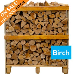 Crate of Birch Kiln Dried Logs | Boyle's Solid Fuels