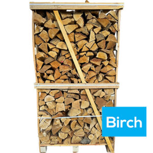 1.6m3 Crate (4 Rows) – Kiln Dried Birch Logs