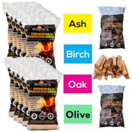 Boyle's €99 Deal #1 – 10 x Kiln Dried Logs (25L) and 2 x Kindling