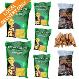Boyle's €99 Deal #2 – 5 x Eco Glow Coal (20kg) and 2 x Kindling