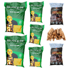 Boyle's €99 Deal #2 – 5 x Eco Glow Coal (20kg) and 2 x Kindling