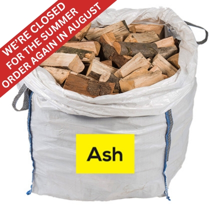 Jumbo Bag of Kiln Dried Ash Firewood