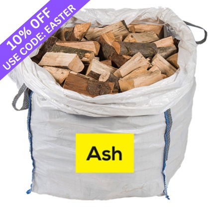 Jumbo Bag of Kiln Dried Ash Firewood