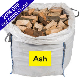 Jumbo Bag of Kiln Dried Ash Firewood