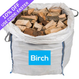 Jumbo Bag of Kiln Dried Birch Firewood