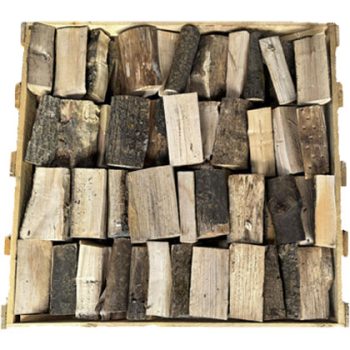4 Rows in 1.0m3 Crate Ash Kiln Dried Logs