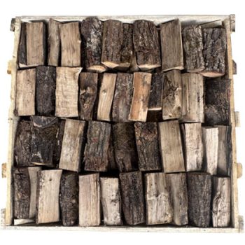 4 Rows in 1.0m3 Crate Oak Kiln Dried Logs