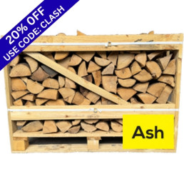 1.0m3 Crate Ash Kiln Dried Logs