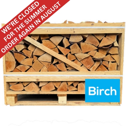 1.0m3 Crate Birch Kiln Dried Logs